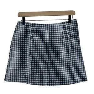 Vintage Y2K R-Wear Rampage Grid Print Mini Skirt Size 9 USA Made